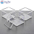 Qfenc Jewelry Storage Box Plastic Three-Layer Cotton Box Transparent Cosmetic Box SF-1183