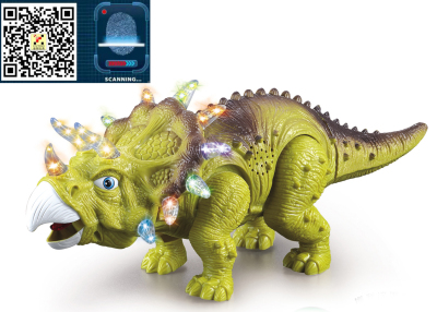 Electric touch Triangle dragon electric light music dinosaur touch dinosaur Jurassic family