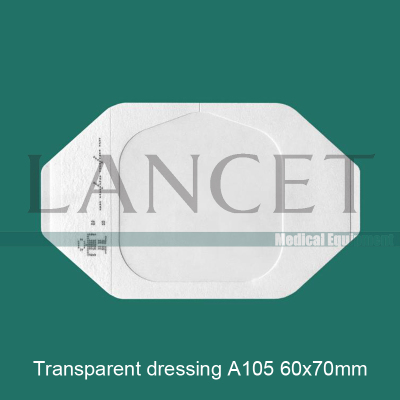 Medical transparent dressing for disposable sterile medical supplies