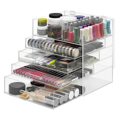 Acrylic cosmetic box with drawer wholesale sales