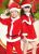 Christmas Cape Santa Claus girls and children in their children's lives