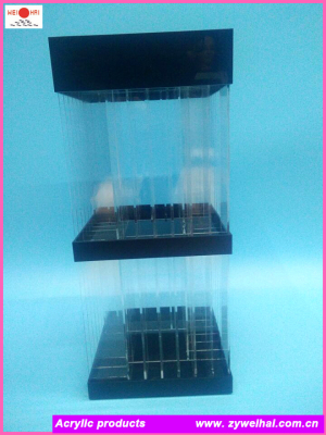 Yiwu factory sales rotary rack / organic glass acrylic lipstick lipstick rotating frame