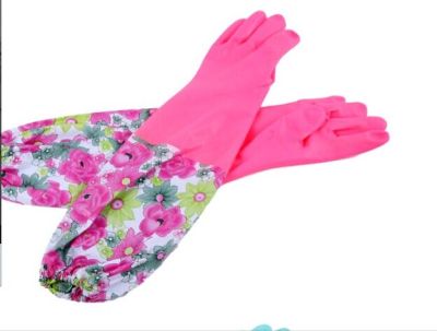 Latex Velvet Gloves Anti-Freezing Warm Gloves Household Waterproof Gloves Laundry Dishwashing Gloves