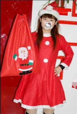 Christmas Girls Christmas Party Santa Claus Costume Christmas Eve role-play dress