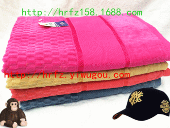 Factory direct wire cut pile jacquard silk towel edge merchandise advertising creative gift towel bath towel