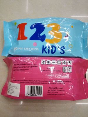 123.80 bagged baby care wipes new