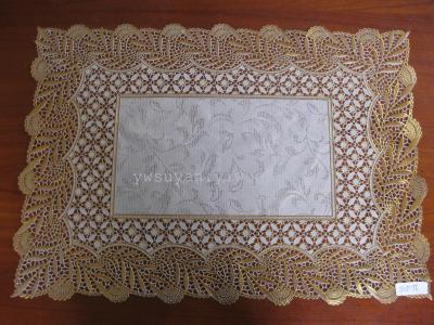 Gold foil, table cloth