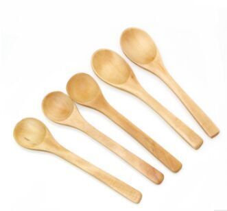 wooden seasoning spoon children‘s anti-scald wooden spoon honey spoon