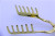 Zinc alloy gold and silver bread clip powder clip comb clip