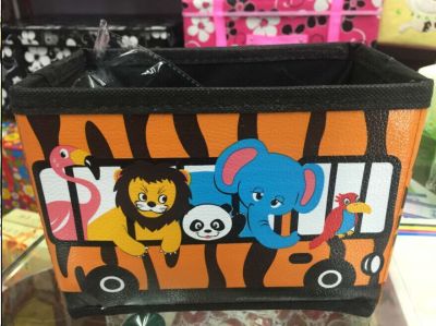 Huambo leather desk box lovely cosmetics boxes cartoon small boxes of debris