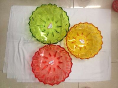 Transparent flower-shaped fruit tray fruit tray crystal plastic fruit tray tray