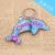 Dolphin acrylic key ring plastic key ring