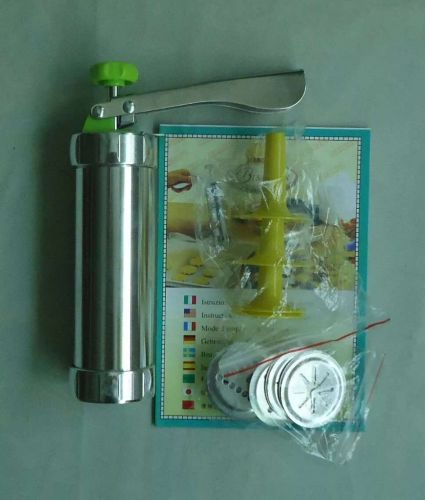 Stainless Steel Cookie Machine Cookie Extruder Set 4 Decorating Nozzle 20 12 Kinds Laminate