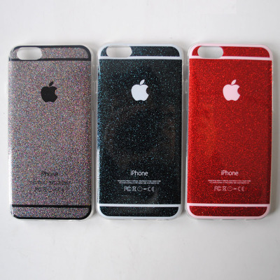 PVC are simple and elegant color soft and durable beautiful tyrant gold apple mobile phone shell