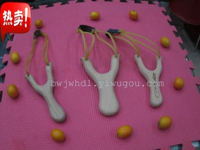 Wholesale and retail of white wood fork athletics sports slingshot toys