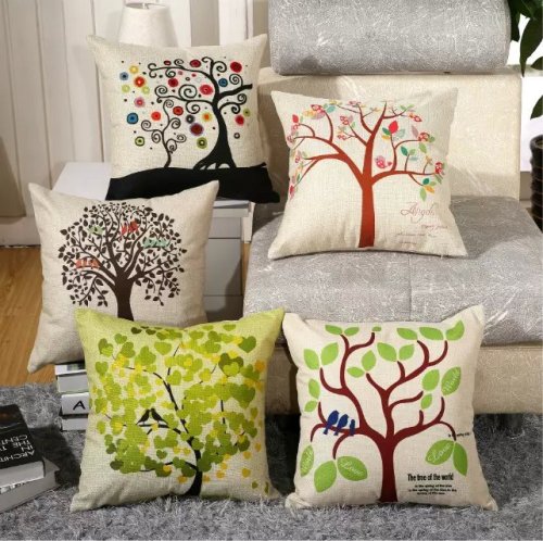 digital printing pillow fashion car cushion sofa cushion creative cushion imitation linen pillow