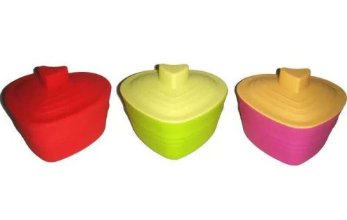 silicone baking heart-shaped dessert bowl cake ordering creative western tableware