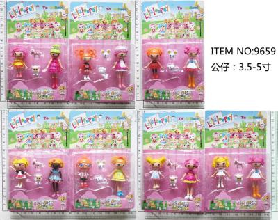 Cartoon theme toys PVC LALAIOOPSY girl Lala doll