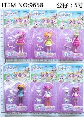 Cartoon theme toys PVC LALAIOOPSY girl Lala doll