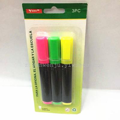 3 suction card fluorescent pen marker pen marked pen