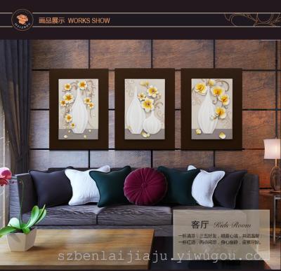 Resin relief 3D decoration painting living room hotel club KTV home decoration painting sofa wall painting