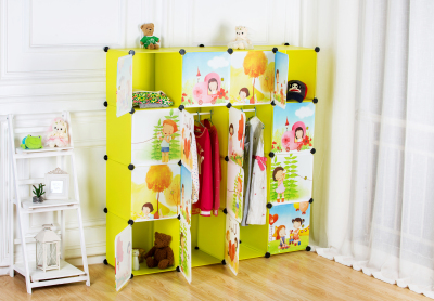 Simple Children's Storage Cabinet DIY Cartoon Assembled Cabinet Home Storage Plastic Ketong Combination