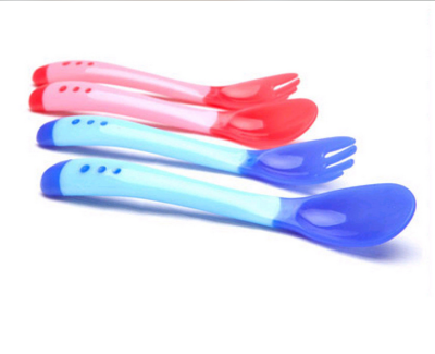 Baby Temperature-Sensitive Spoon Spoon Temperature-Sensitive Spoon Temperature-Sensitive Color-Changing Baby Medicine Safety Not Hot Mouth
