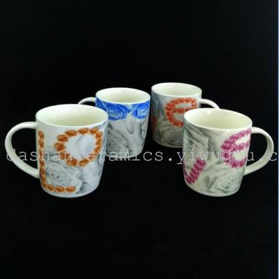 WEIJIA rose series ceramic cup Valentine Gift Cup Ceramic Mug