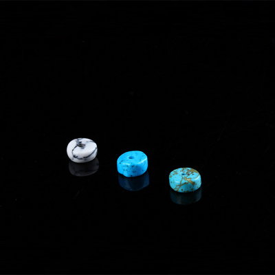 Turquoise spacer 3*6mm turquoise turquoise blue white stone spacer pads