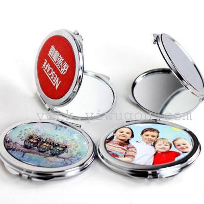 Thermal transfer cosmetic mirror custom oval folding cosmetic mirror DIY blank manufacturers wholesale