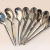 Innovation 8 flat spoon to eat 8 installed a metal spoon family spoon factory wholesale