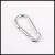 No. 5 Pear-Shaped Climbing Button Carabiner Galvanized Spring Hook Iron 5mm * 50mm