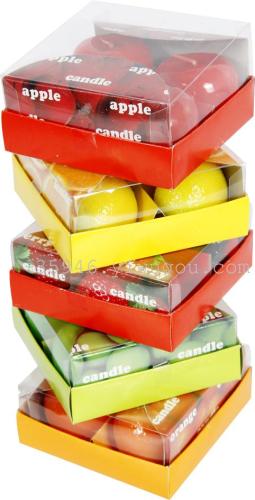 factory direct sales fruit candle emulational fruit aromatherapy candle birthday supplies party supplies candle environmental protection smoke-free