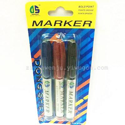 2004 oil mark pen 3 clamping mark pen single head mark pen