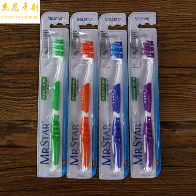 In a single brush toothbrush with nylon 421 antibacterial toothbrush