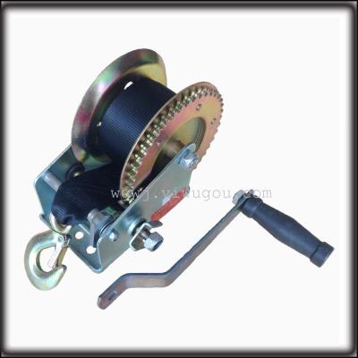 1800LBS webbing winch steel wire winch manual winch