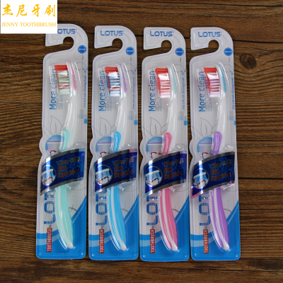 Adult dental cleaning brush toothbrush handle bar lines L-405