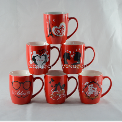 Ceramic coffee cup advertising Cup Valentine cups