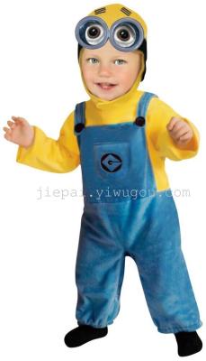 Halloween costumes children's cartoon costume thief daddy small yellow children Mens Suit