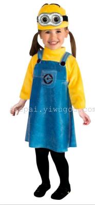 Halloween costume show thief daddy small yellow people female suit suit children's cartoon small yellow people
