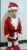Small plush Velvet Santa Claus costume show for men dressed as girls Christmas thanks Baby Christmas thanks