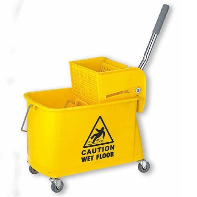 Large 24L l hotel cleaning mop wringer squeeze mop bucket Zhashui clean car