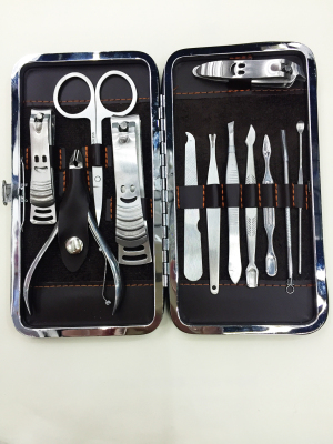 12 Fine beauty stainless steel nail clippers set