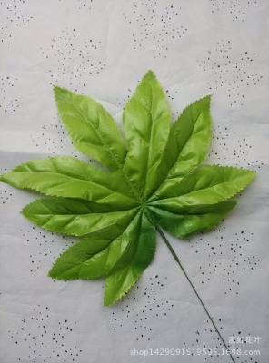 Light green oil-based large maple leaf simulation leaves leaves leaves plant leaves