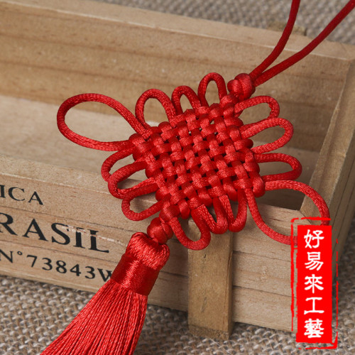 factory direct sales chinese knot auspicious eight-plate chinese knot high-quality materials home small pendant chinese knot