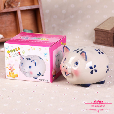 Ceramic cute cartoon Piggy Bank Piggy Bank desktop home ornaments, gifts