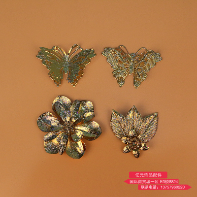 The gilded butterfly flower jewelry accessories genuine headwear hairpin Accessories spot