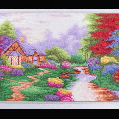 Fantasy Landscape Design Computer embroidery painting