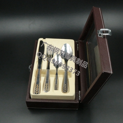 Gift Box Stainless Steel Tableware Set Knife and Fork Spoon Kit