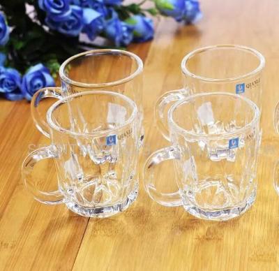 High quality glass mug glass cup with handle